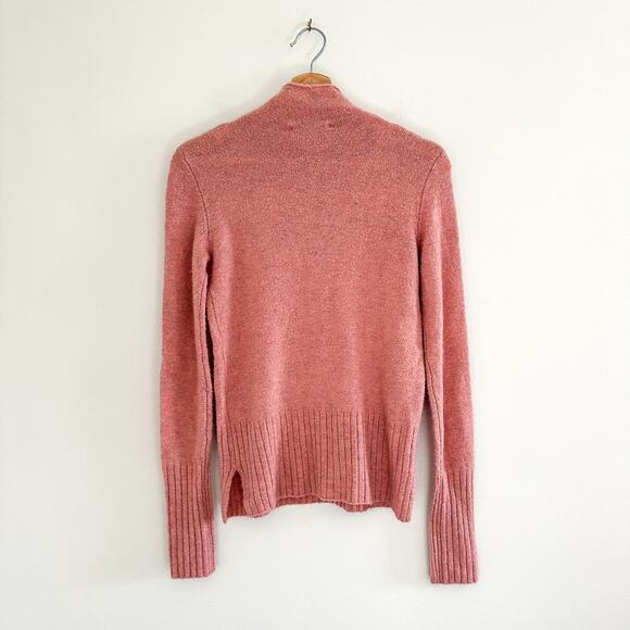 Madewell Inland Merino Wool Blend Turtleneck Sweater Pink - Picture 2 of 9
